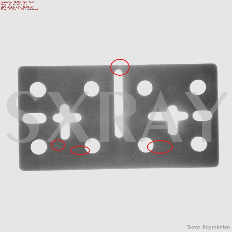 陶瓷裂縫X-RAY檢測效果圖（0.6mm厚）