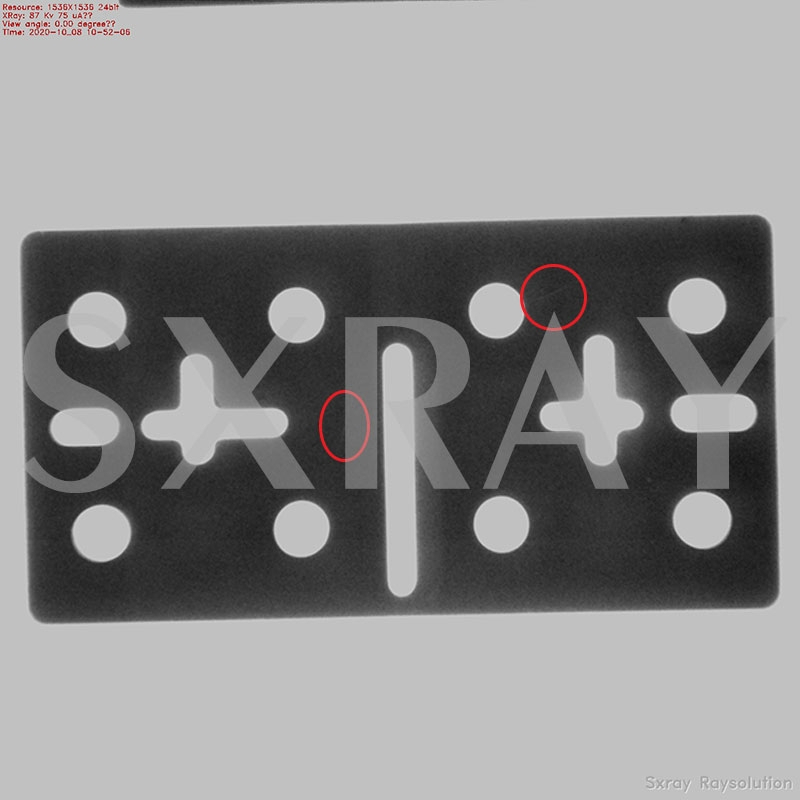 陶瓷裂縫X-RAY檢測效果圖（0.6mm厚）